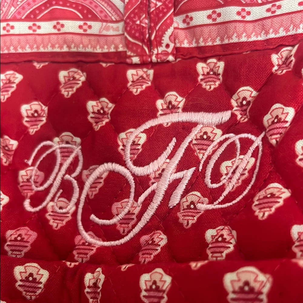Vera Bradley Nantucket Red Large Tote - Picture 2 of 12